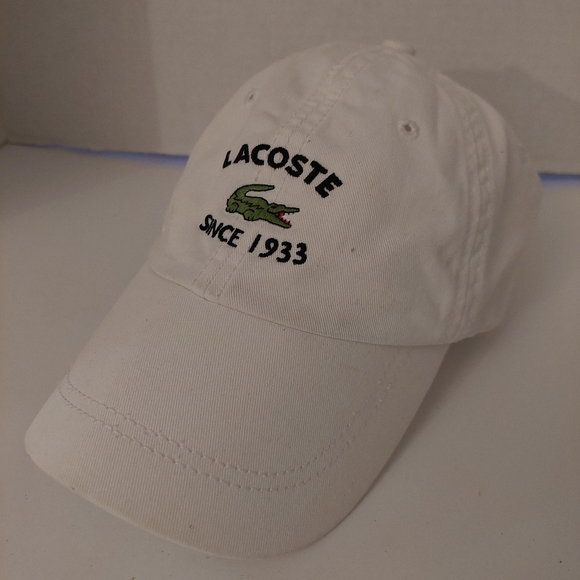 Lacoste Other - Lacoste Adjustable Hat Cap White